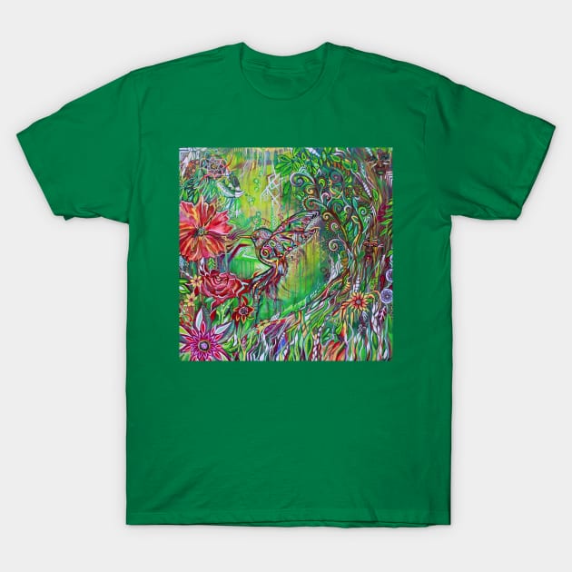 Sonic Bloom T-Shirt by LauraMcGowanArt